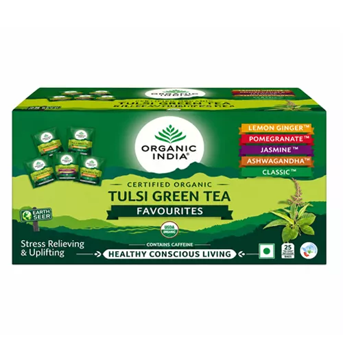 Organic India Tulsi Green Tea Assorted Tea