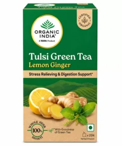 Organic India Tulsi Green Tea Lemon Ginger