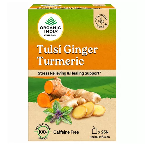 Organic India Tulsi Ginger Turmeric Tea