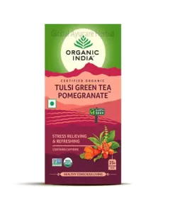 Organic India Tulsi Green Tea Pomegranate Tea