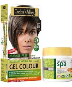 Indus Valley Hair Colour 4.00 Medium brown & Ultima Spa