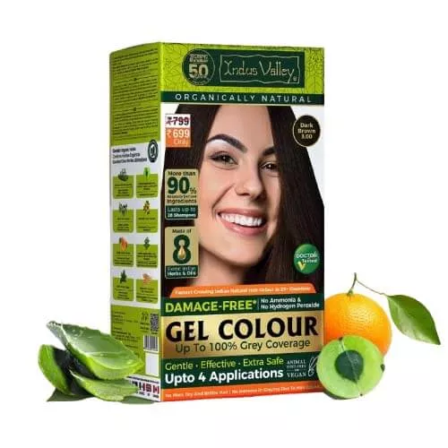 Indus Valley Gel Hair Colour Dark Brown 3.00