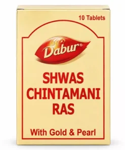 Dabur Shwas Chintamani Ras With Gold and Pearl 10 TAB