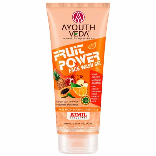 ayouthveda fruit power face wash gel